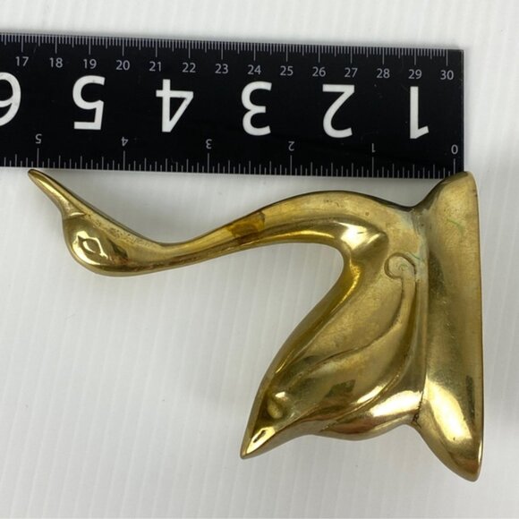 Brass Duck Ornament 3.5 X 5.5 inches Paperweight Decor - Picture 7 of 8